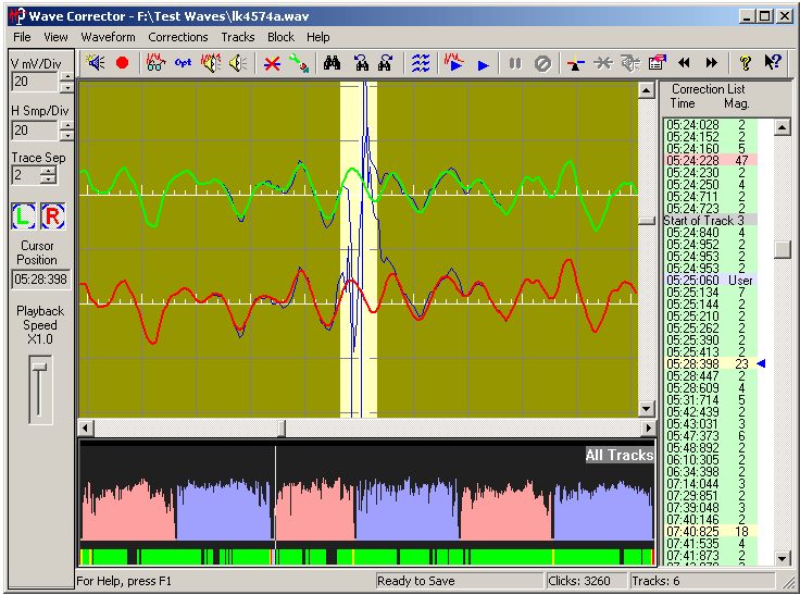 Wave Corrector Screenshot